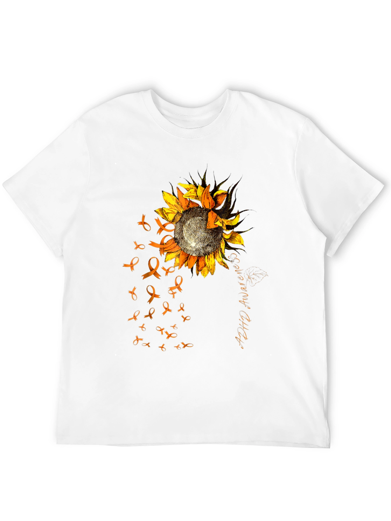 ADHD Awareness Sunflower Ribbon T-Shirt