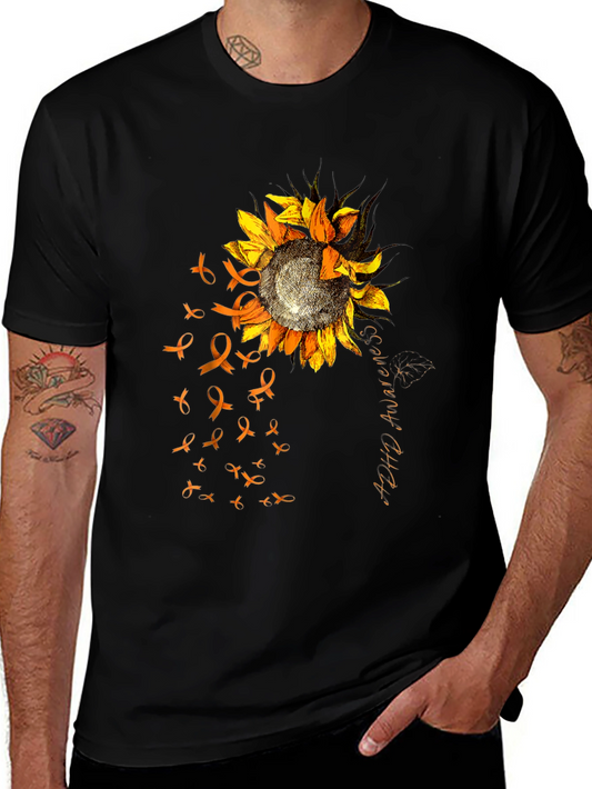 ADHD Awareness Sunflower Ribbon T-Shirt