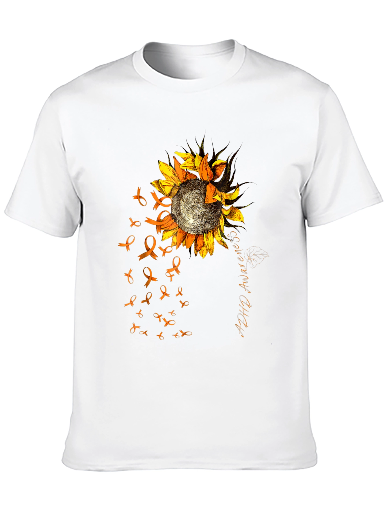 ADHD Awareness Sunflower Ribbon T-Shirt