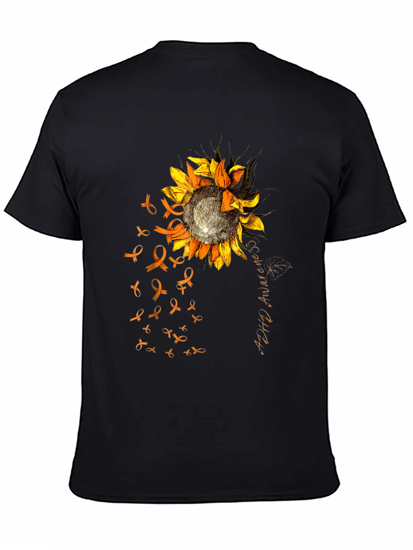 ADHD Awareness Sunflower Ribbon T-Shirt