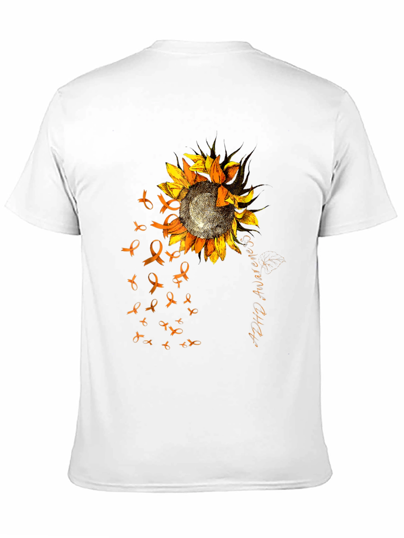 ADHD Awareness Sunflower Ribbon T-Shirt