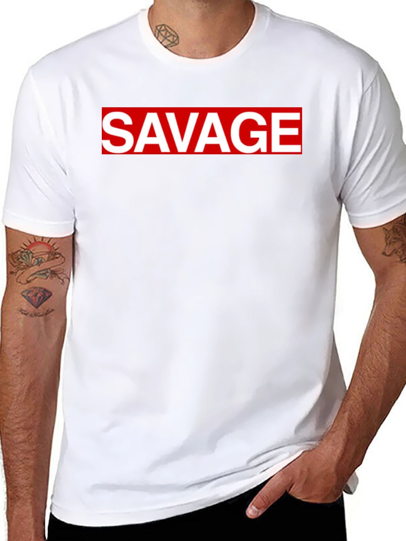 Savage Graphic Tee - Bold Statement T-Shirt