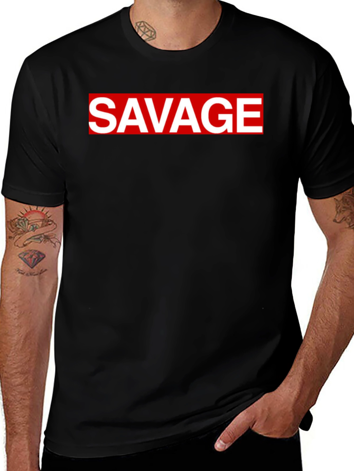 Savage Graphic Tee - Bold Statement T-Shirt