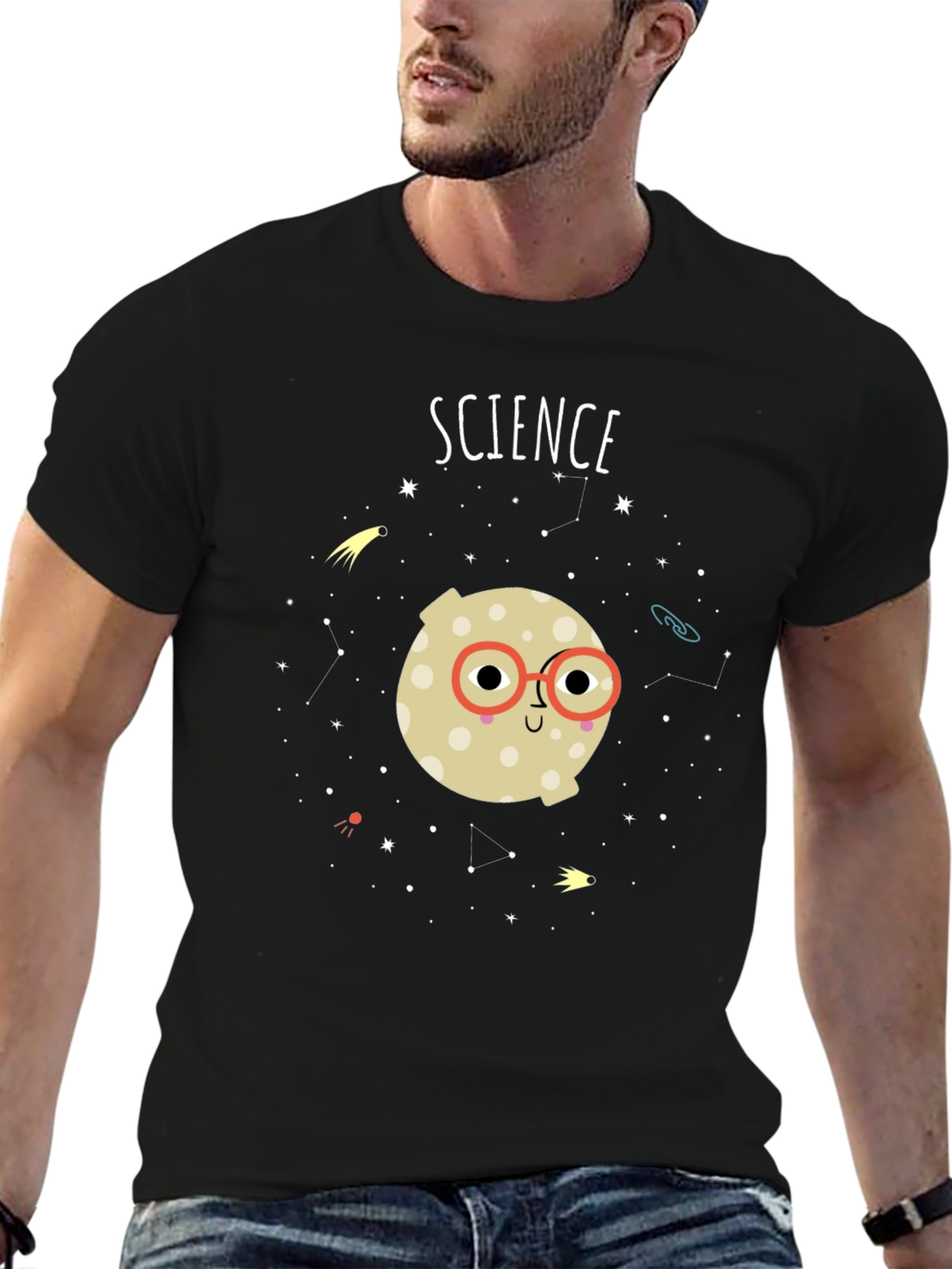 Science Moon Graphic Tee