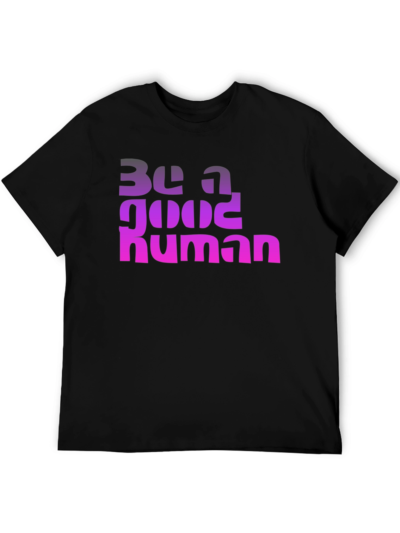 Be a Good Human Graphic T-Shirt - Black