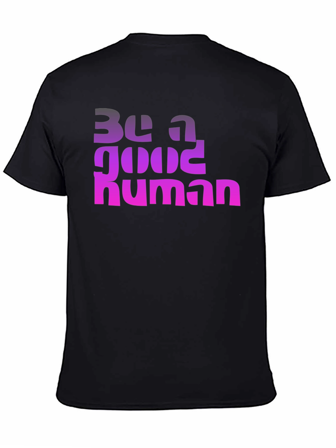 Be a Good Human Graphic T-Shirt - Black