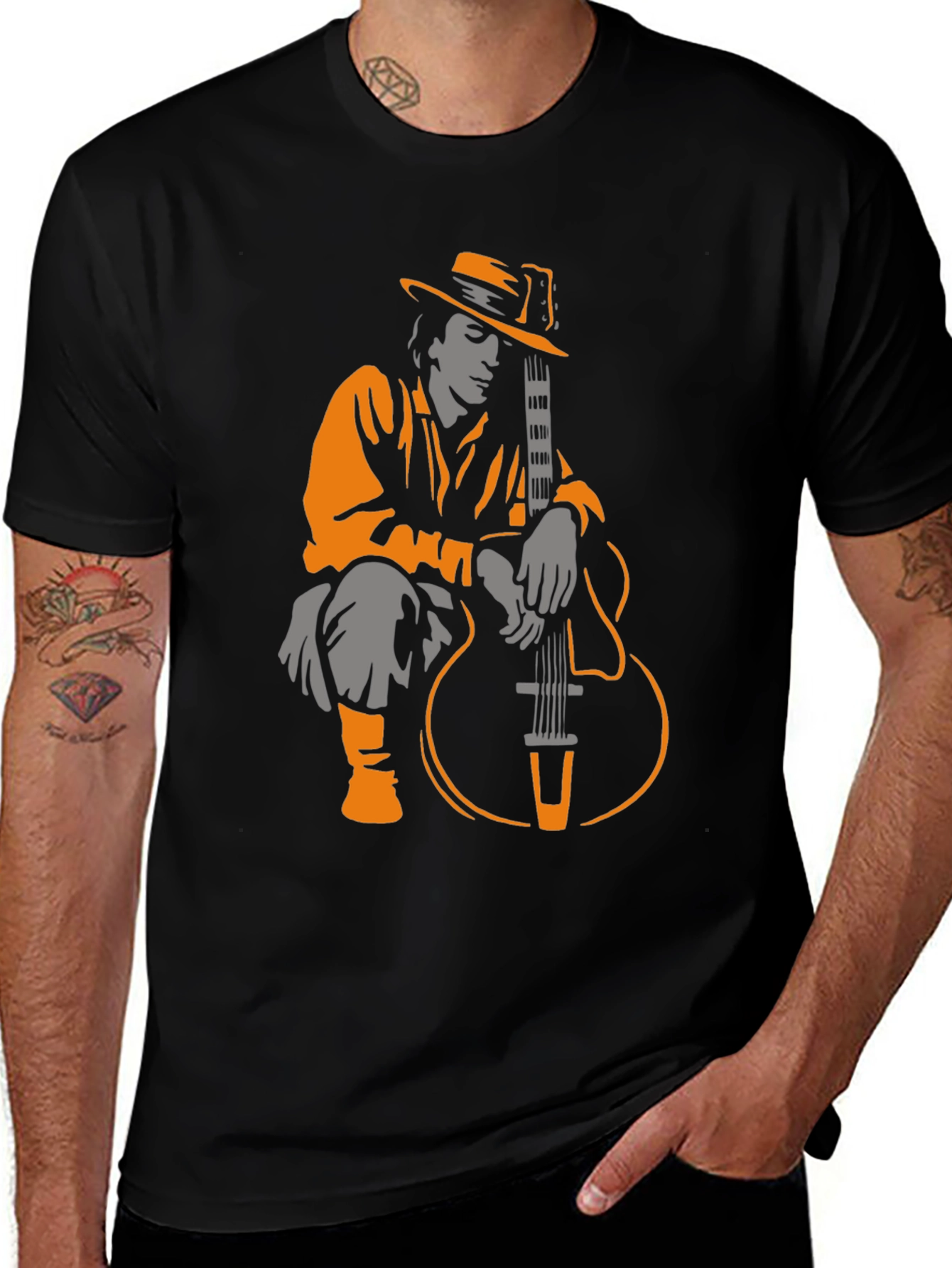 Guitar Player Graphic T-Shirt