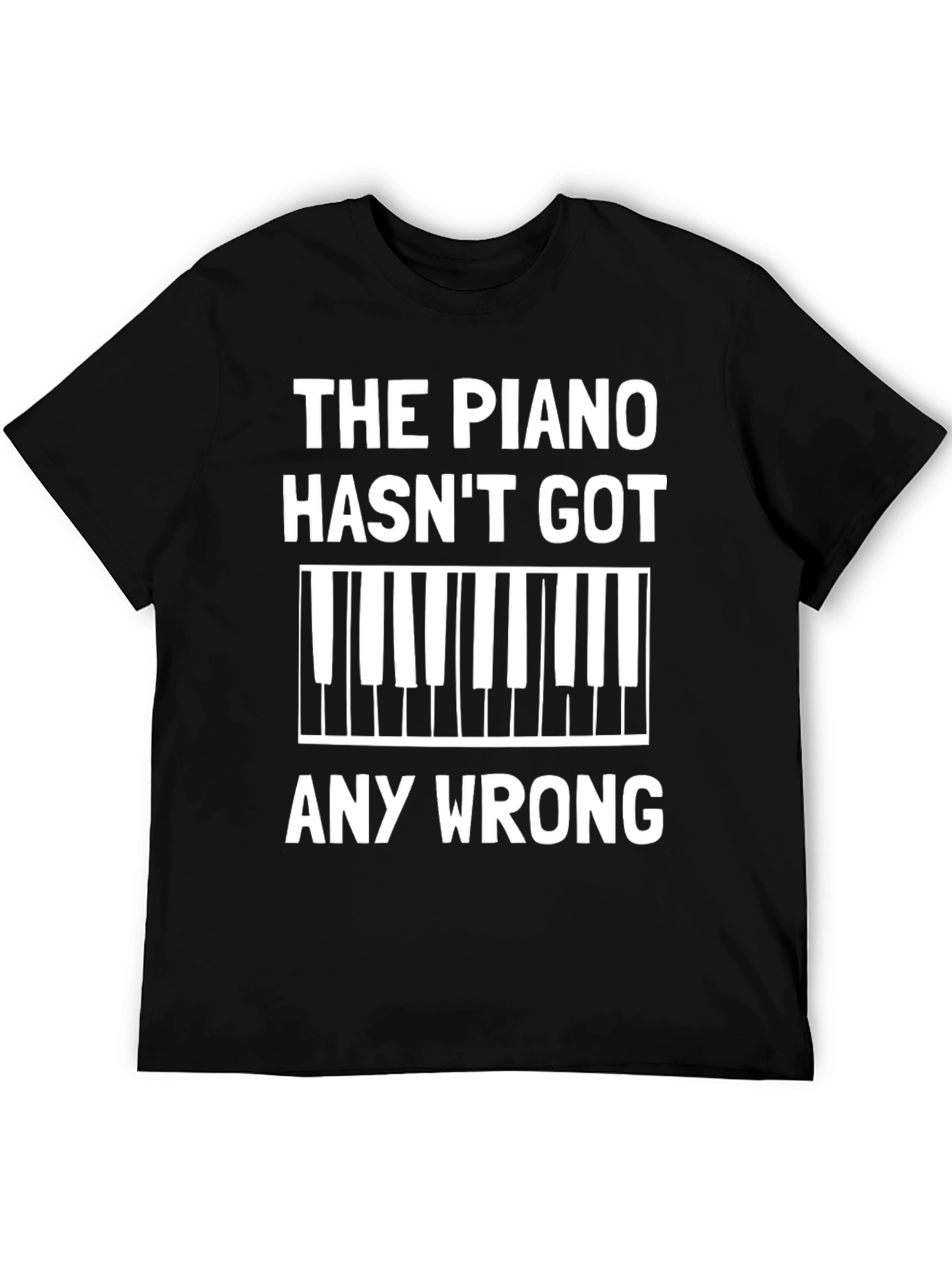 Piano Keys Graphic Tee - Music Lover Shirt