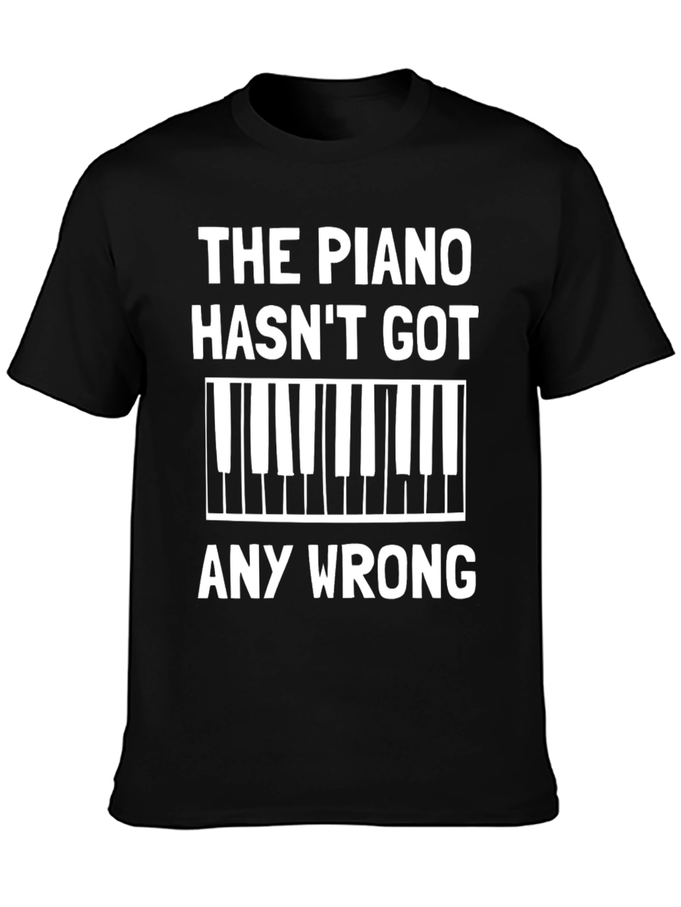 Piano Keys Graphic Tee - Music Lover Shirt