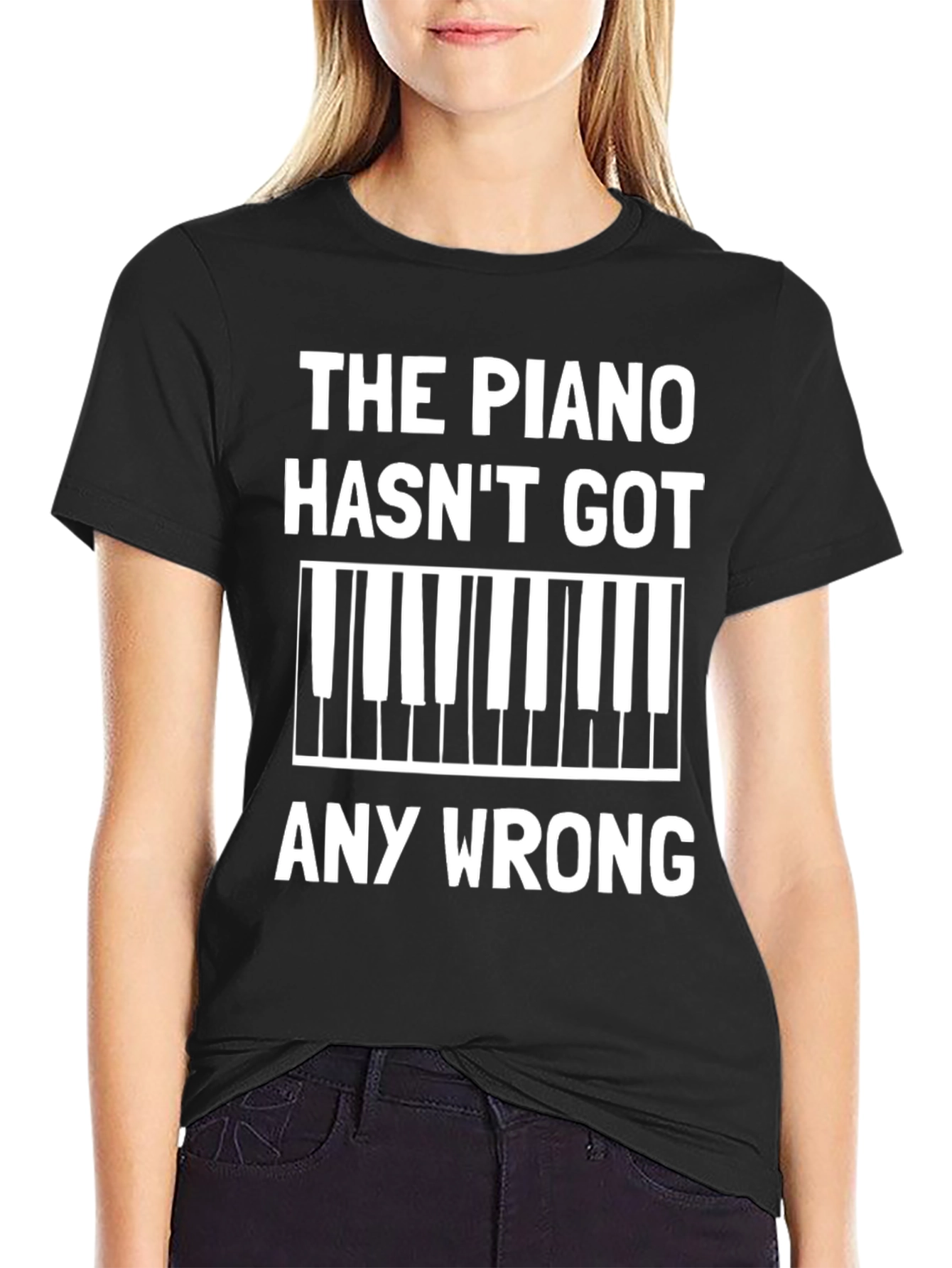 Piano Keys Graphic Tee - Music Lover Shirt