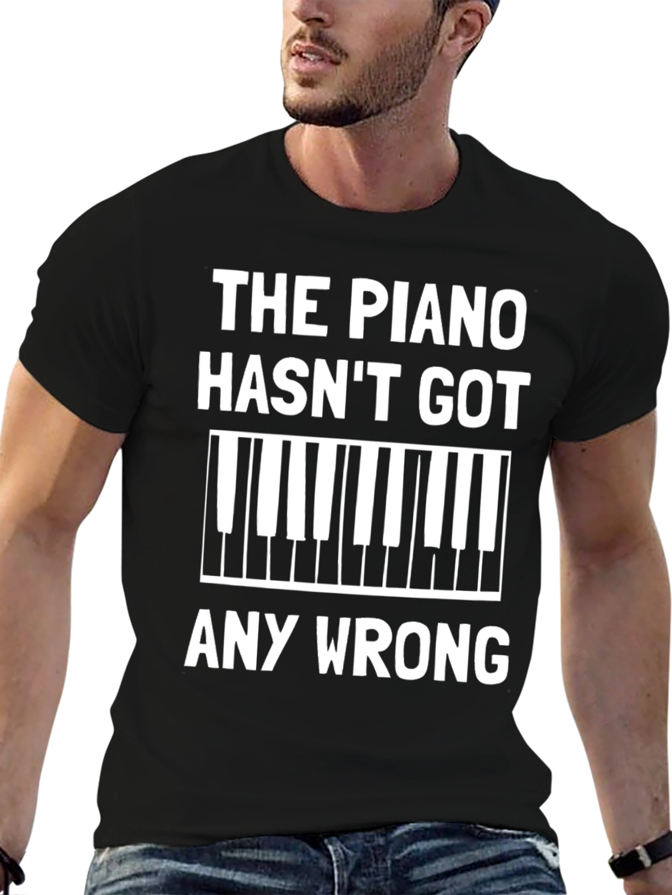 Piano Keys Graphic Tee - Music Lover Shirt