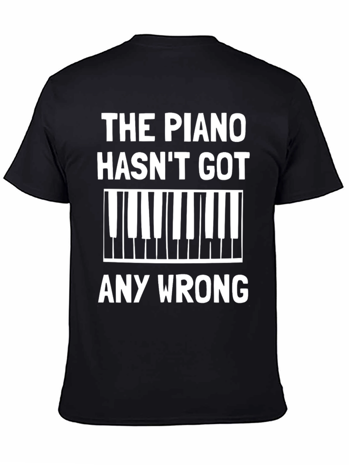 Piano Keys Graphic Tee - Music Lover Shirt