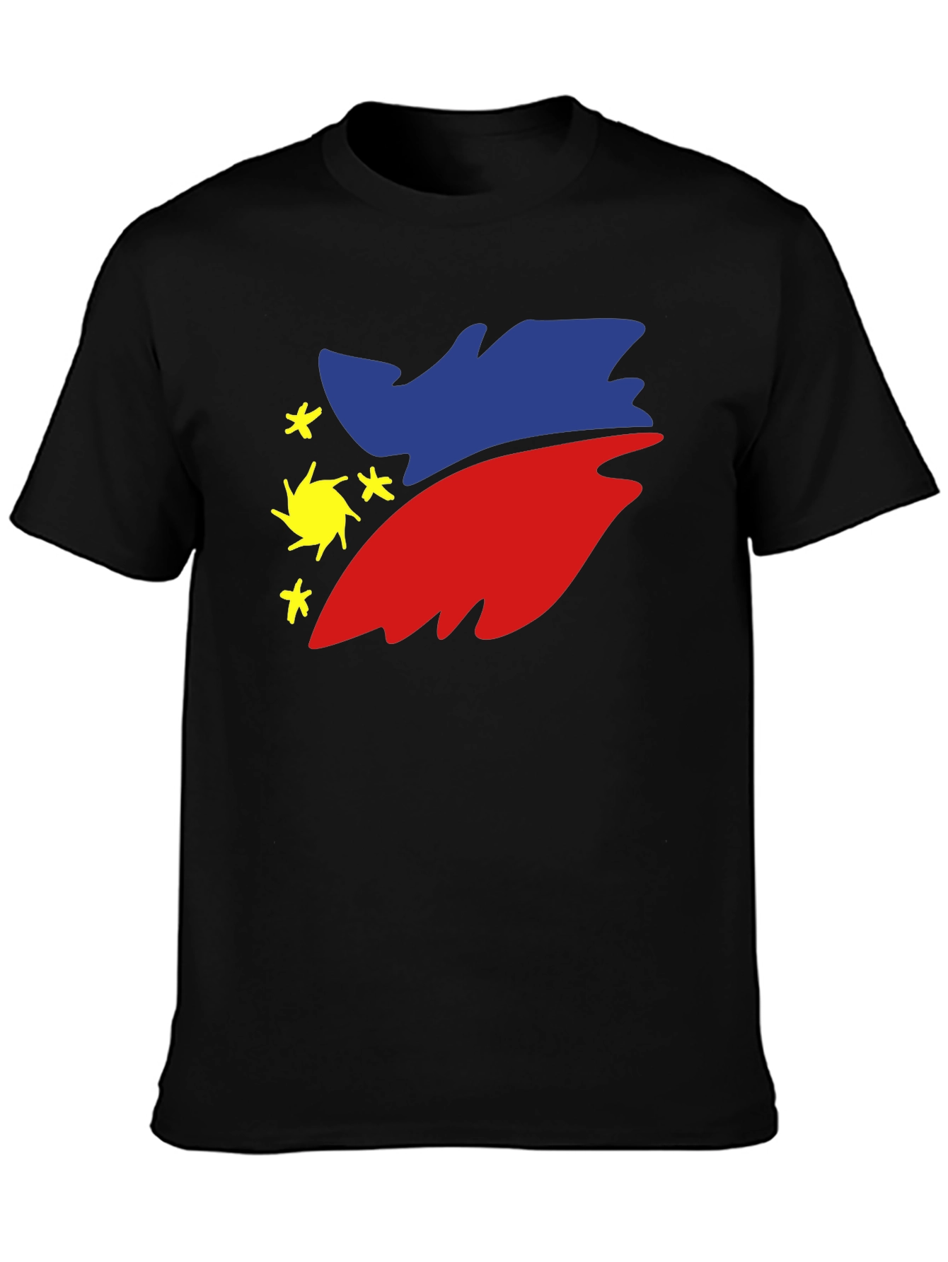Philippines Flag Graphic Tee - Black