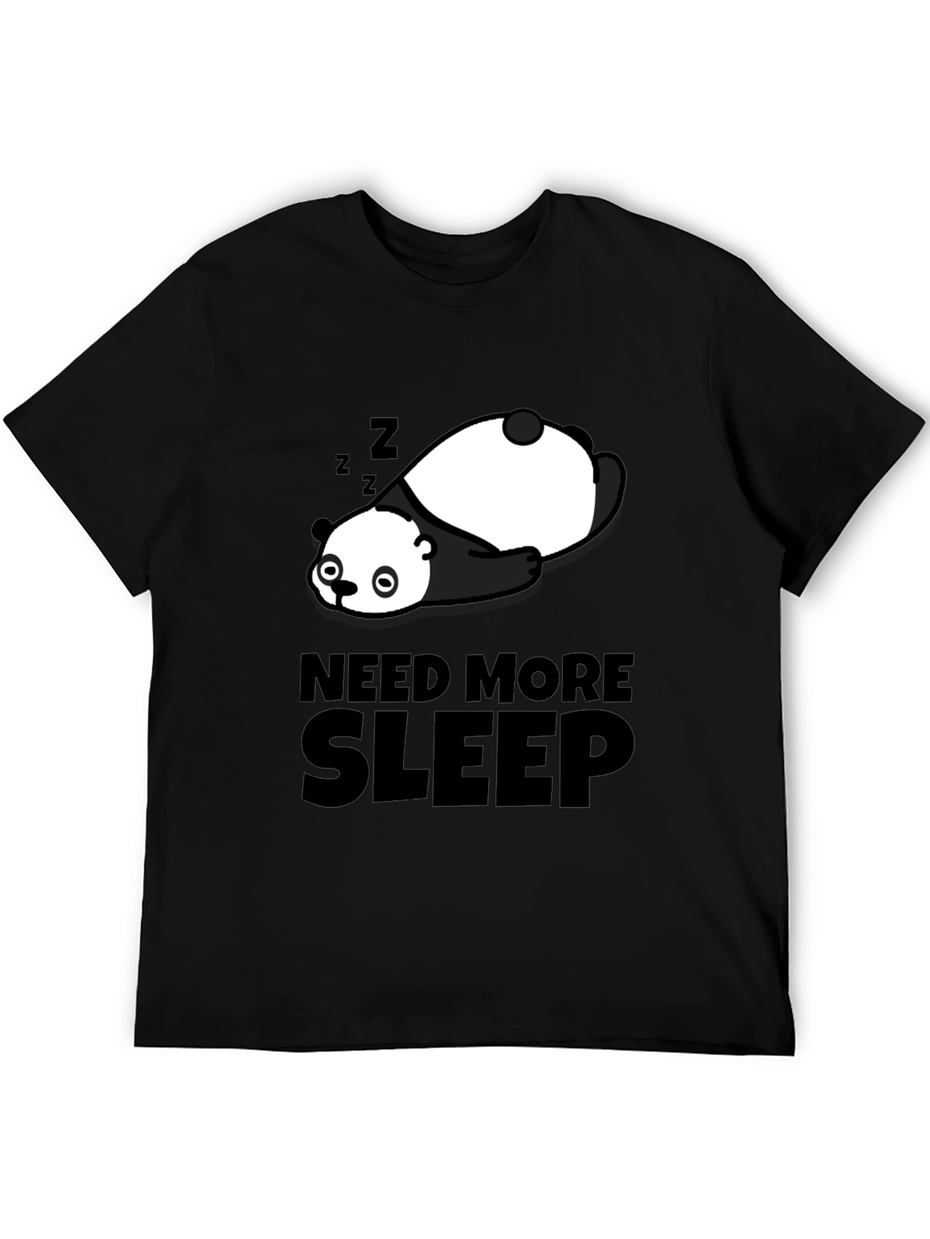 Need More Sleep Panda Graphic T-Shirt