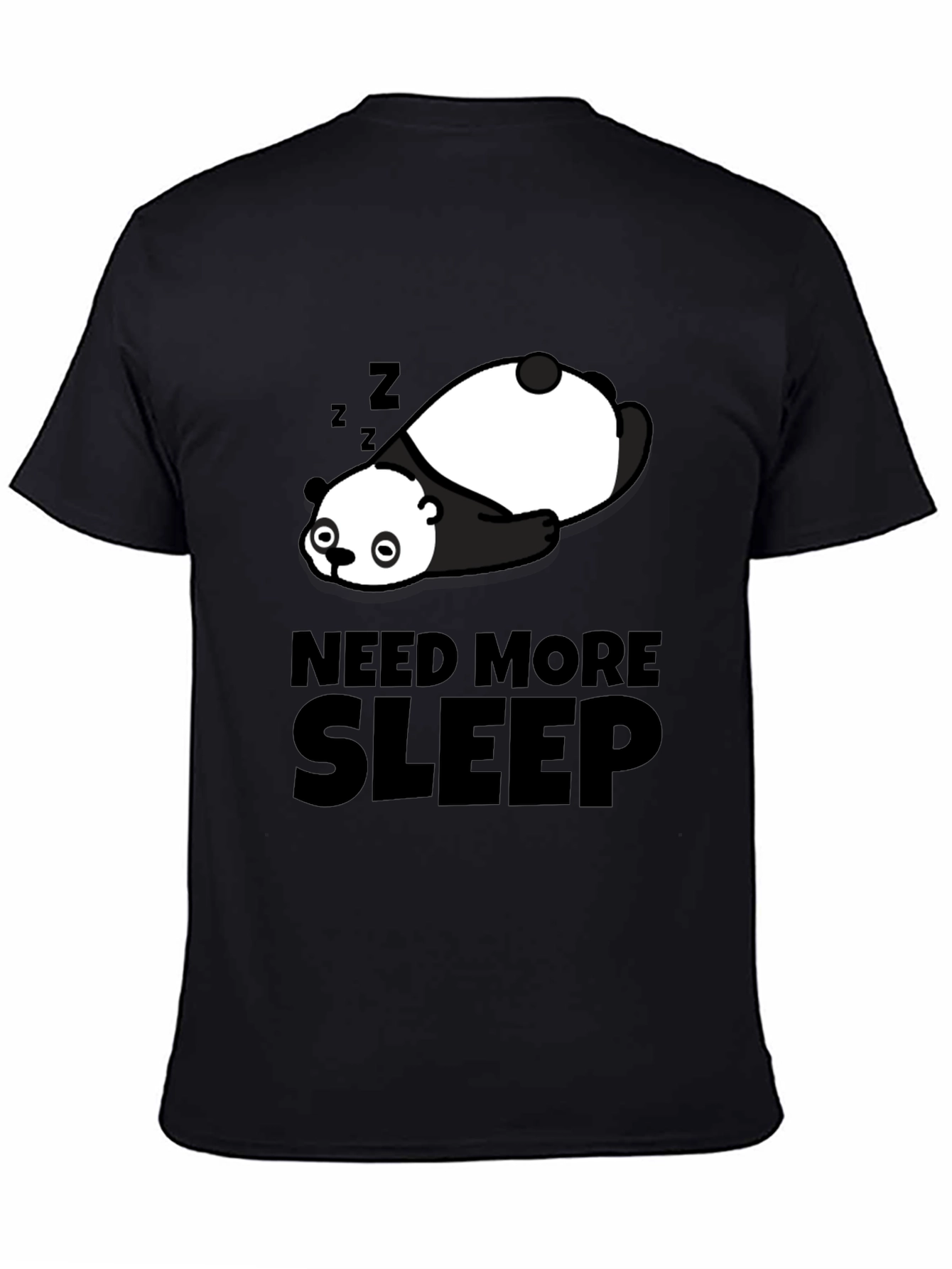 Need More Sleep Panda Graphic T-Shirt