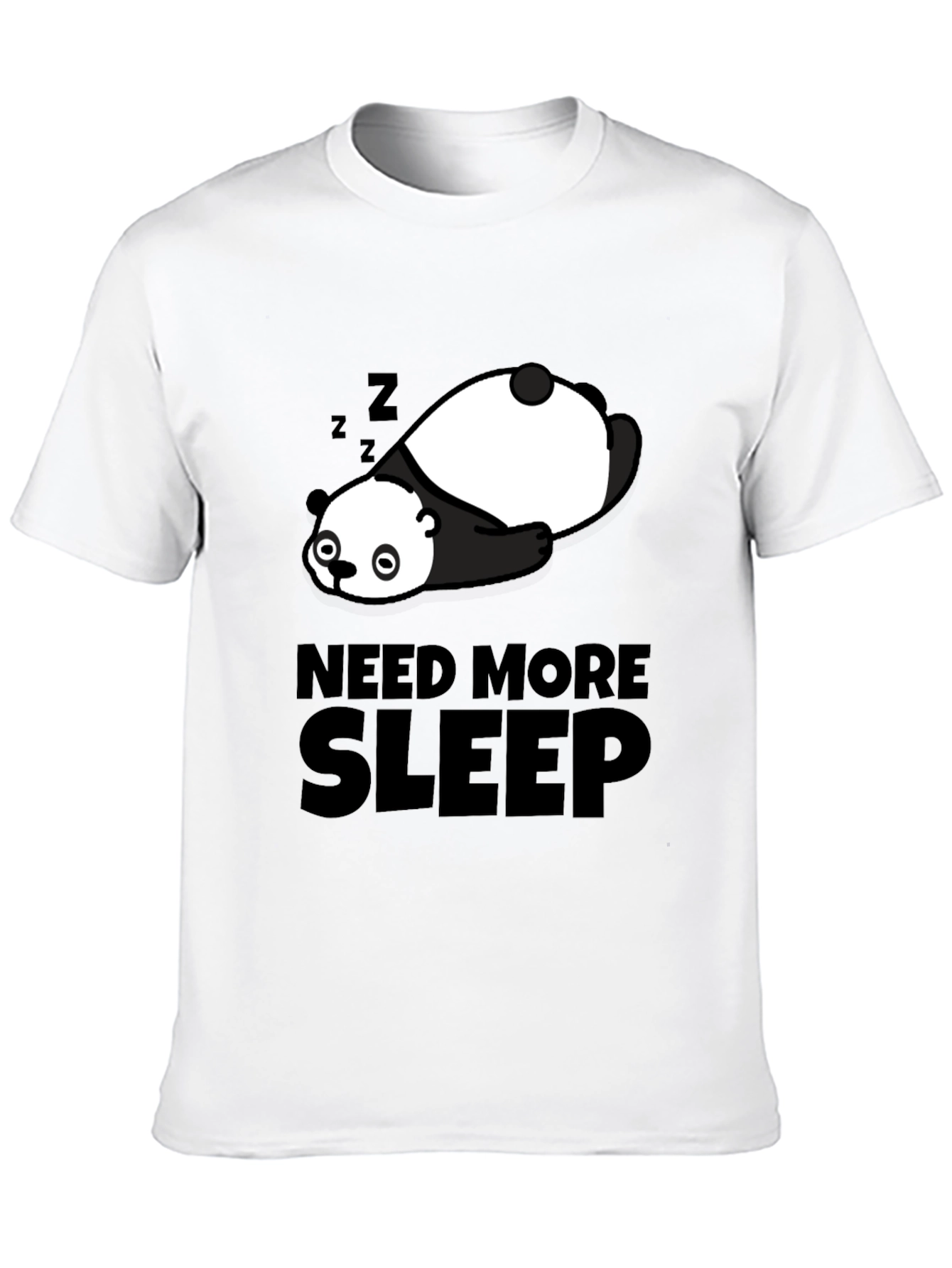 Need More Sleep Panda Graphic T-Shirt