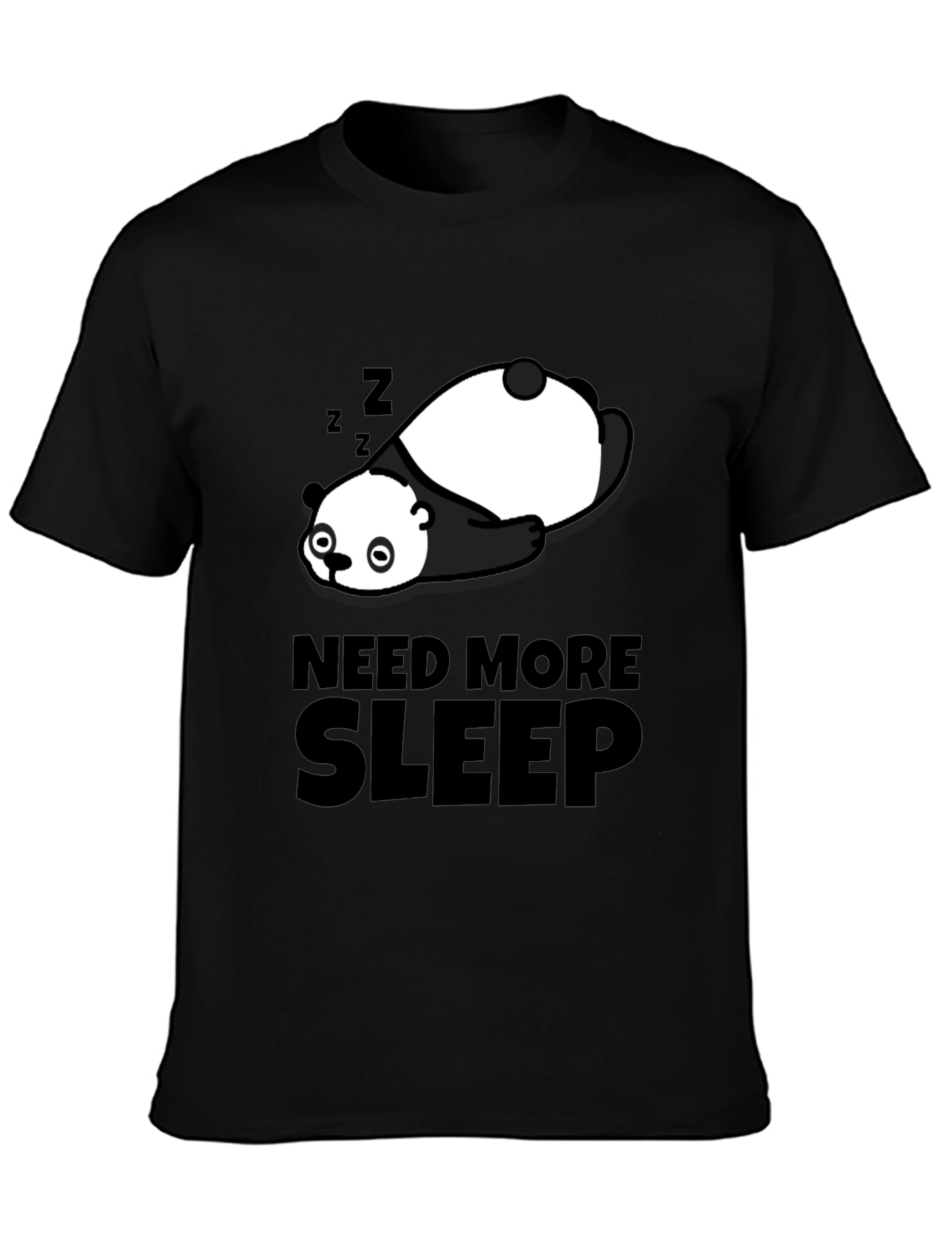 Need More Sleep Panda Graphic T-Shirt