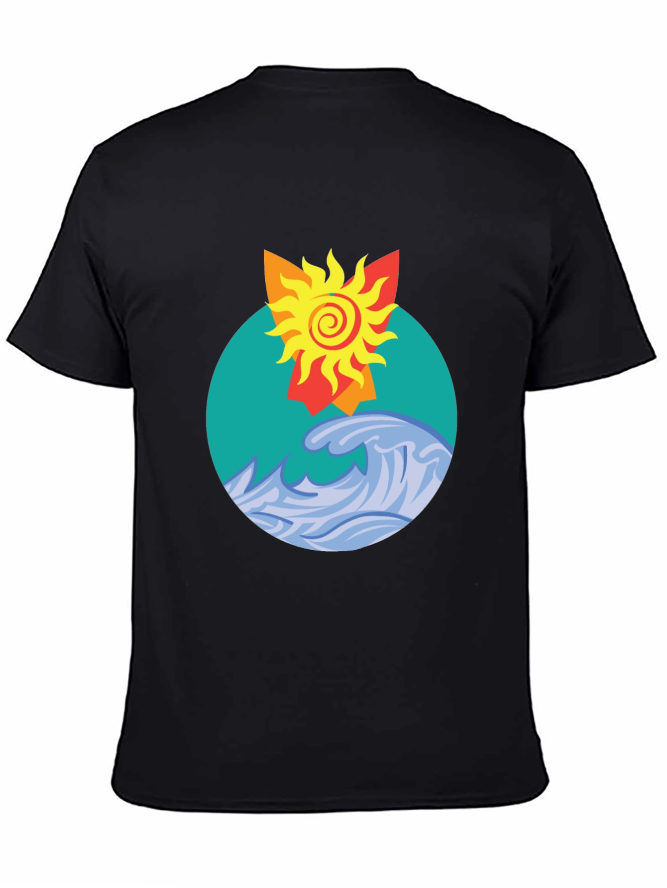 Sun and Wave Graphic T-Shirt