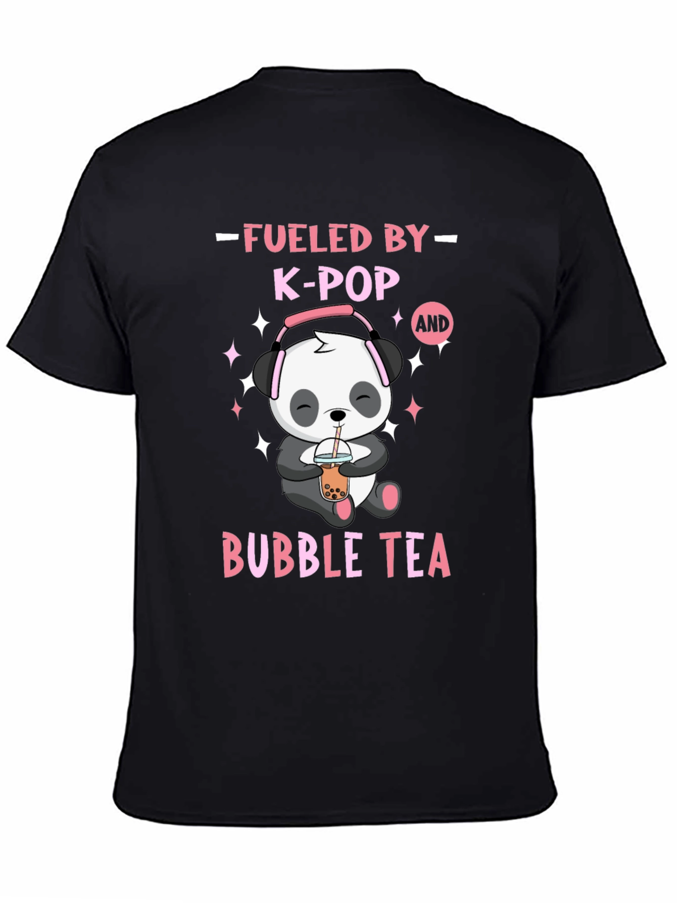 Fueled by K-Pop & Bubble Tea Panda T-Shirt