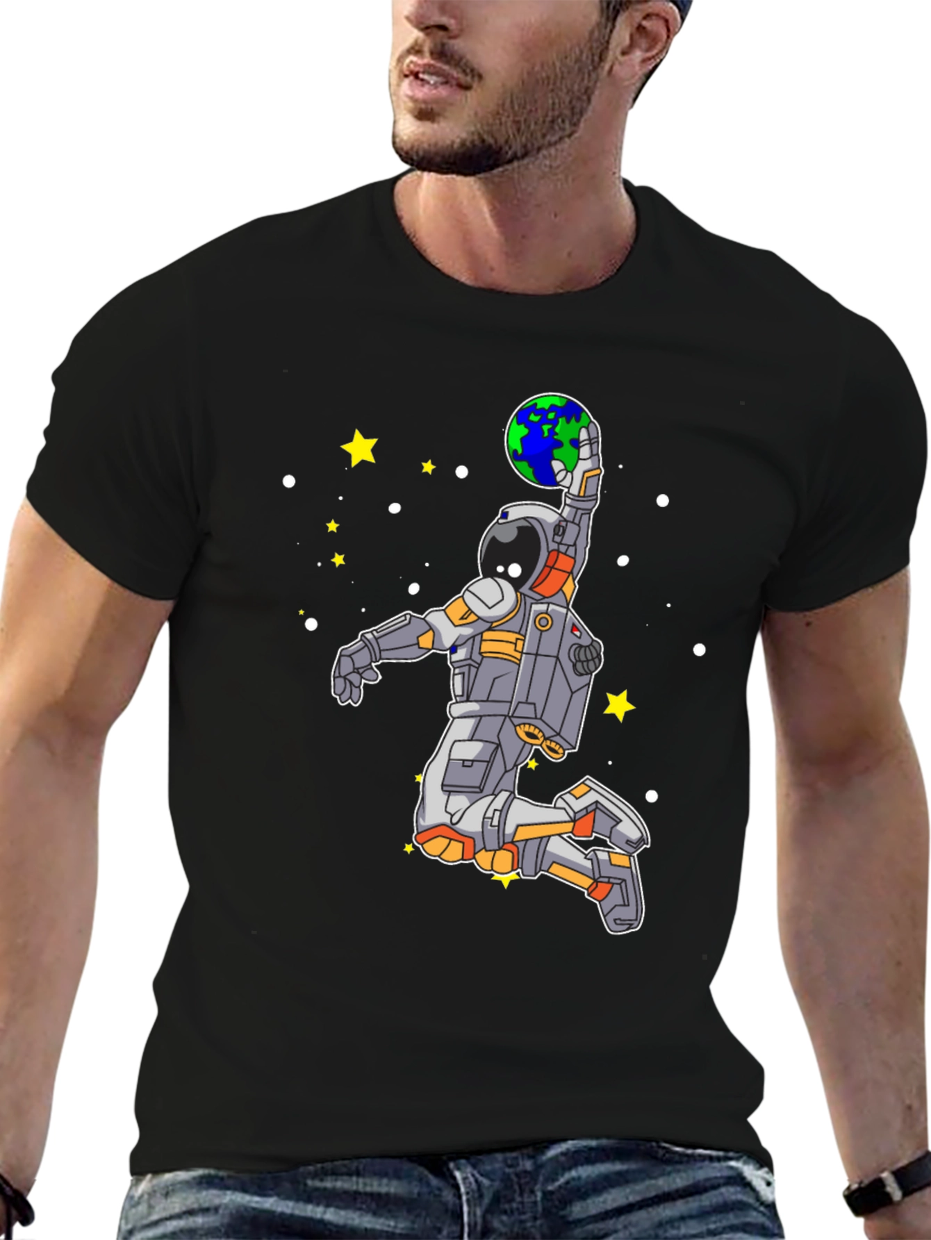 Astronaut Dunking Earth T-Shirt