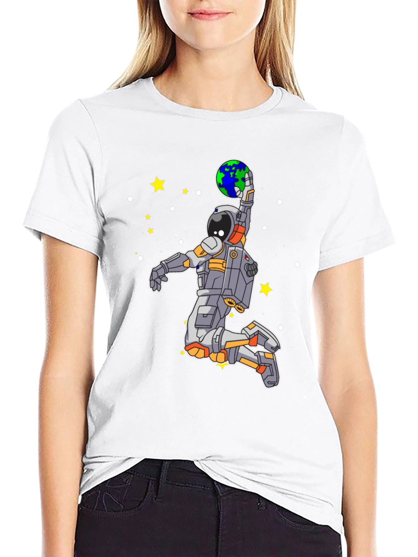 Astronaut Dunking Earth T-Shirt
