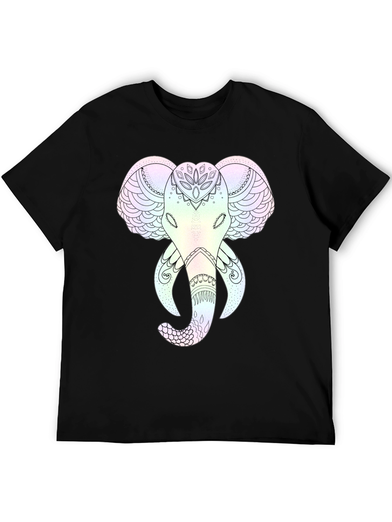 Elephant Mandala Graphic Tee - Stylish and Unique