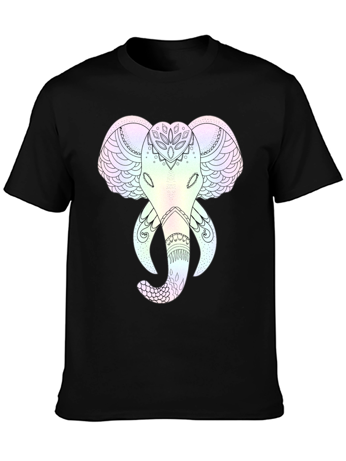 Elephant Mandala Graphic Tee - Stylish and Unique