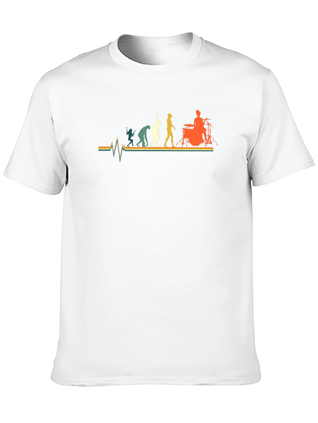 Evolution of Drummer T-Shirt - Black Cotton Tee