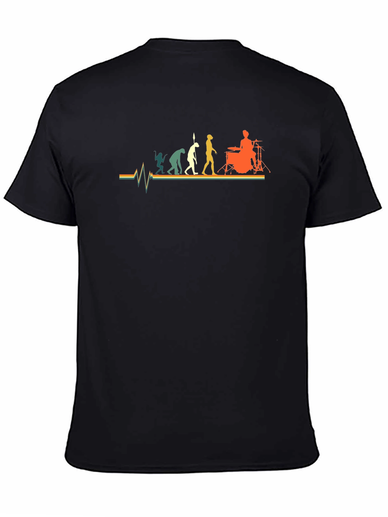 Evolution of Drummer T-Shirt - Black Cotton Tee