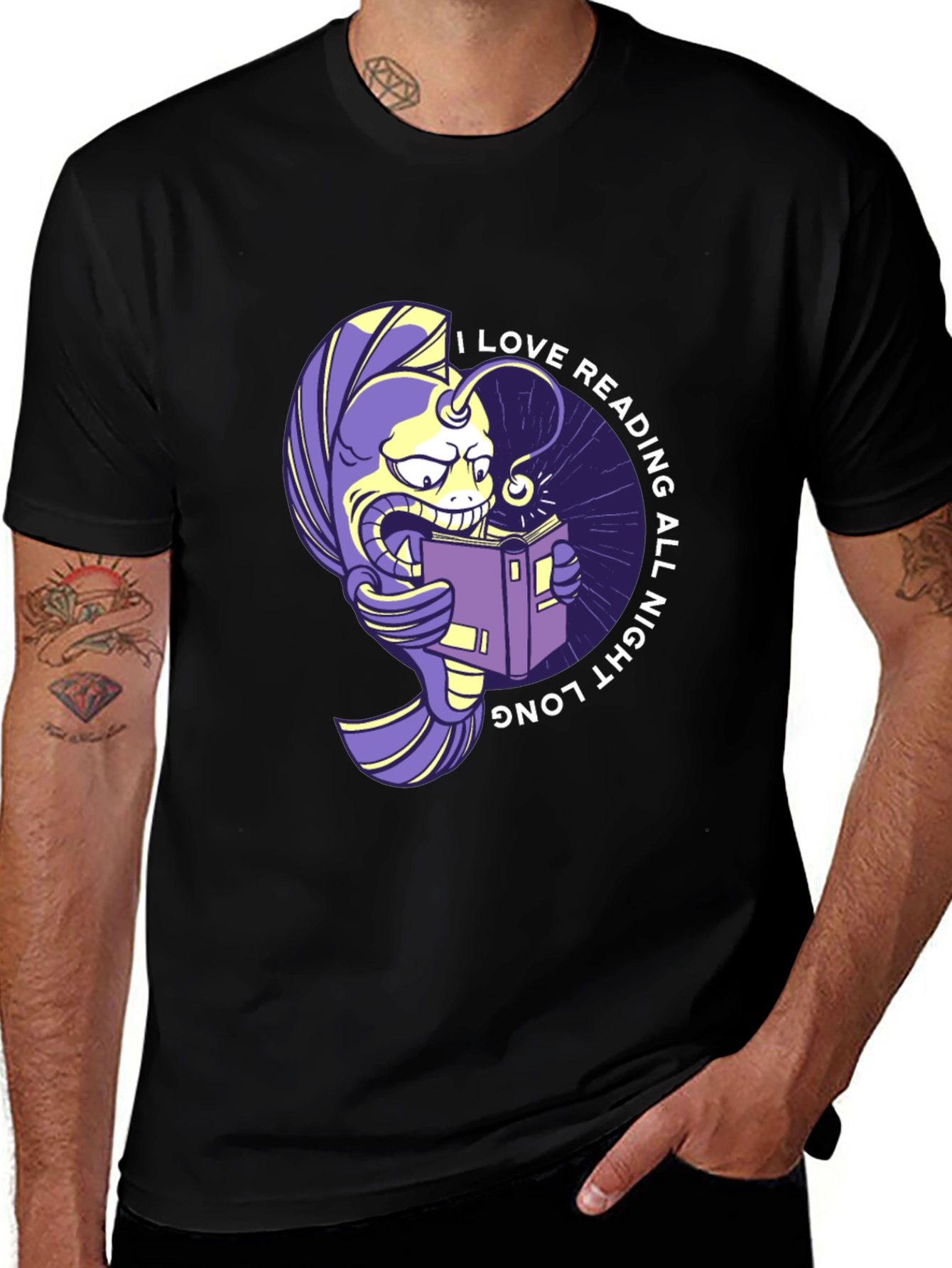 I Love Reading All Night Long T-Shirt