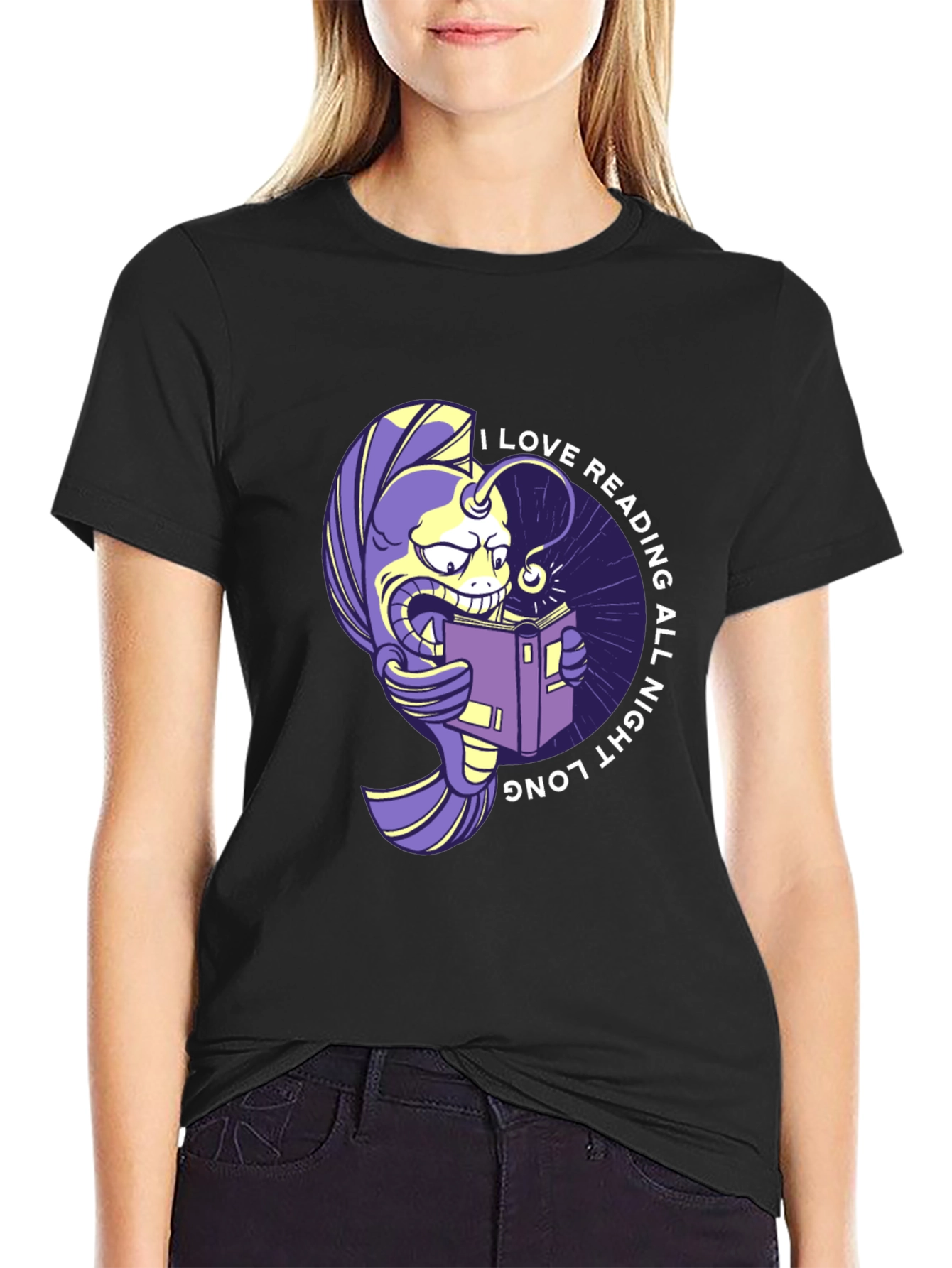 I Love Reading All Night Long T-Shirt