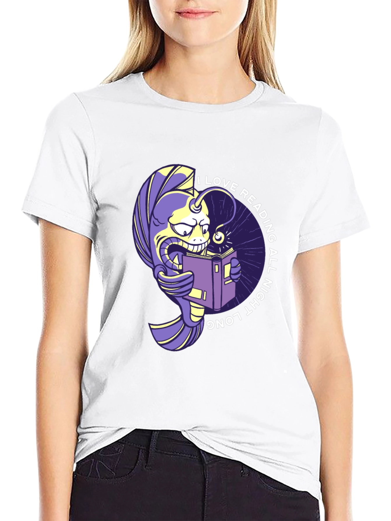 I Love Reading All Night Long T-Shirt
