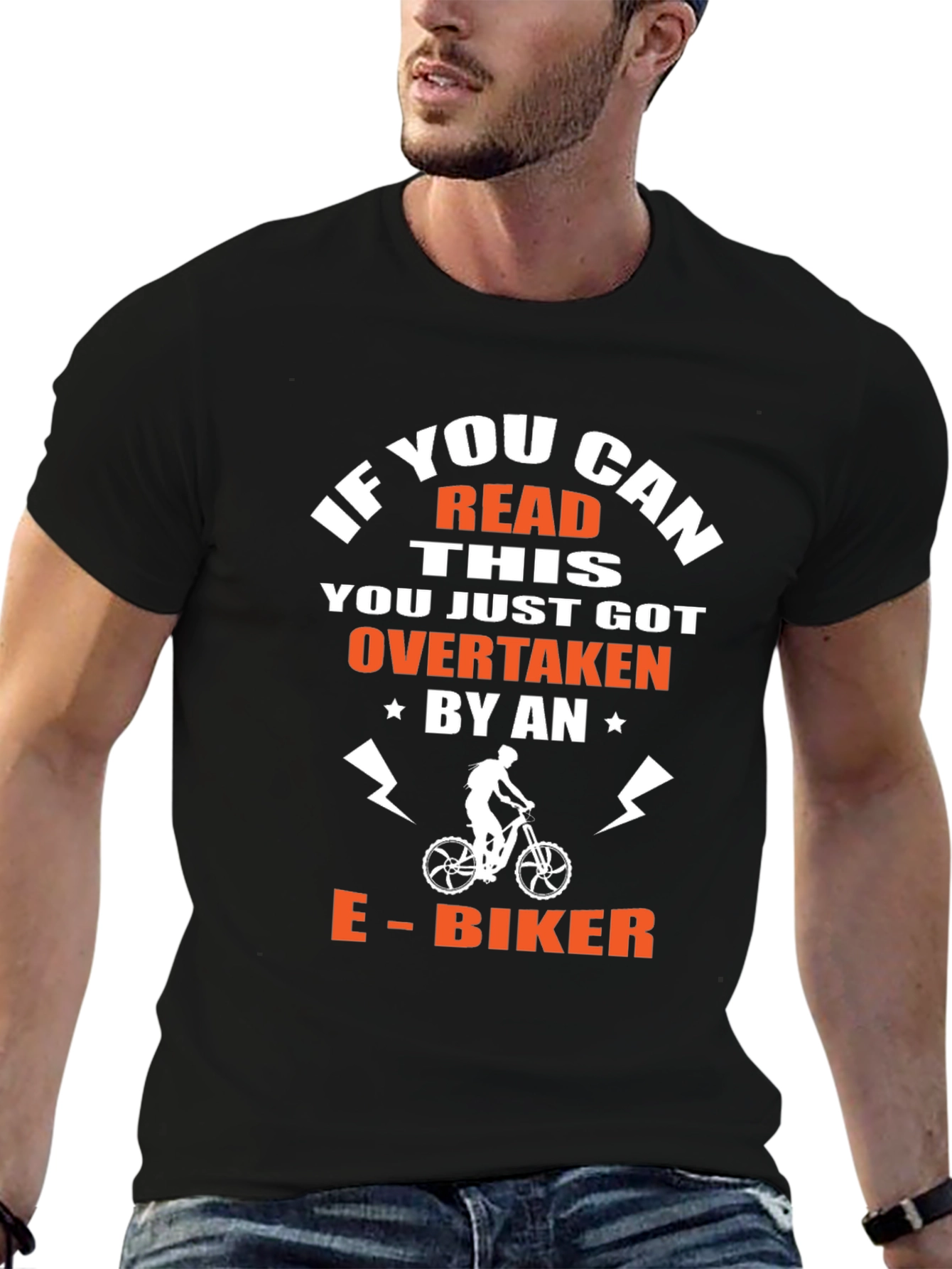 E-Biker Overtaken T-Shirt - Funny Cycling Tee