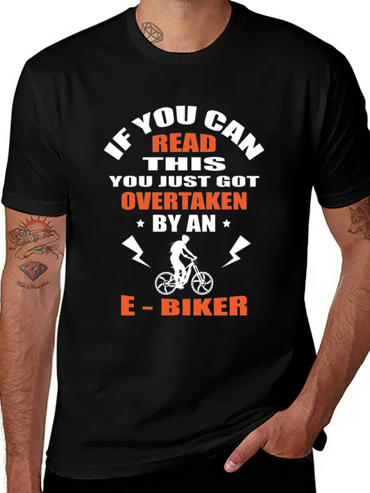 E-Biker Overtaken T-Shirt - Funny Cycling Tee