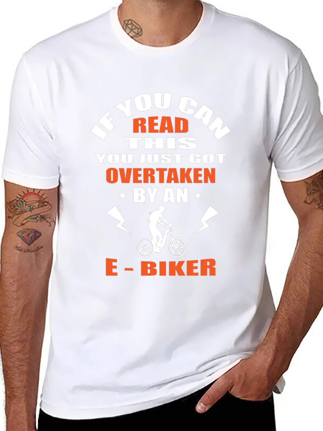 E-Biker Overtaken T-Shirt - Funny Cycling Tee