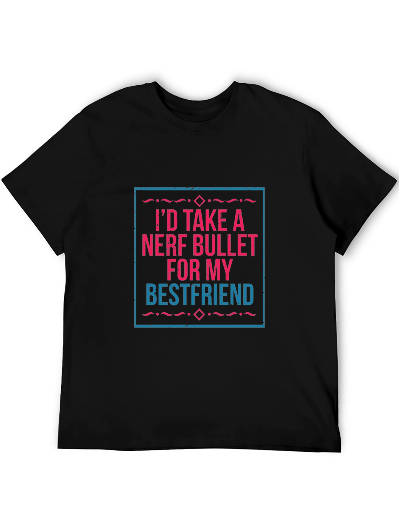 Nerf Bullet Best Friend Graphic Tee - Black
