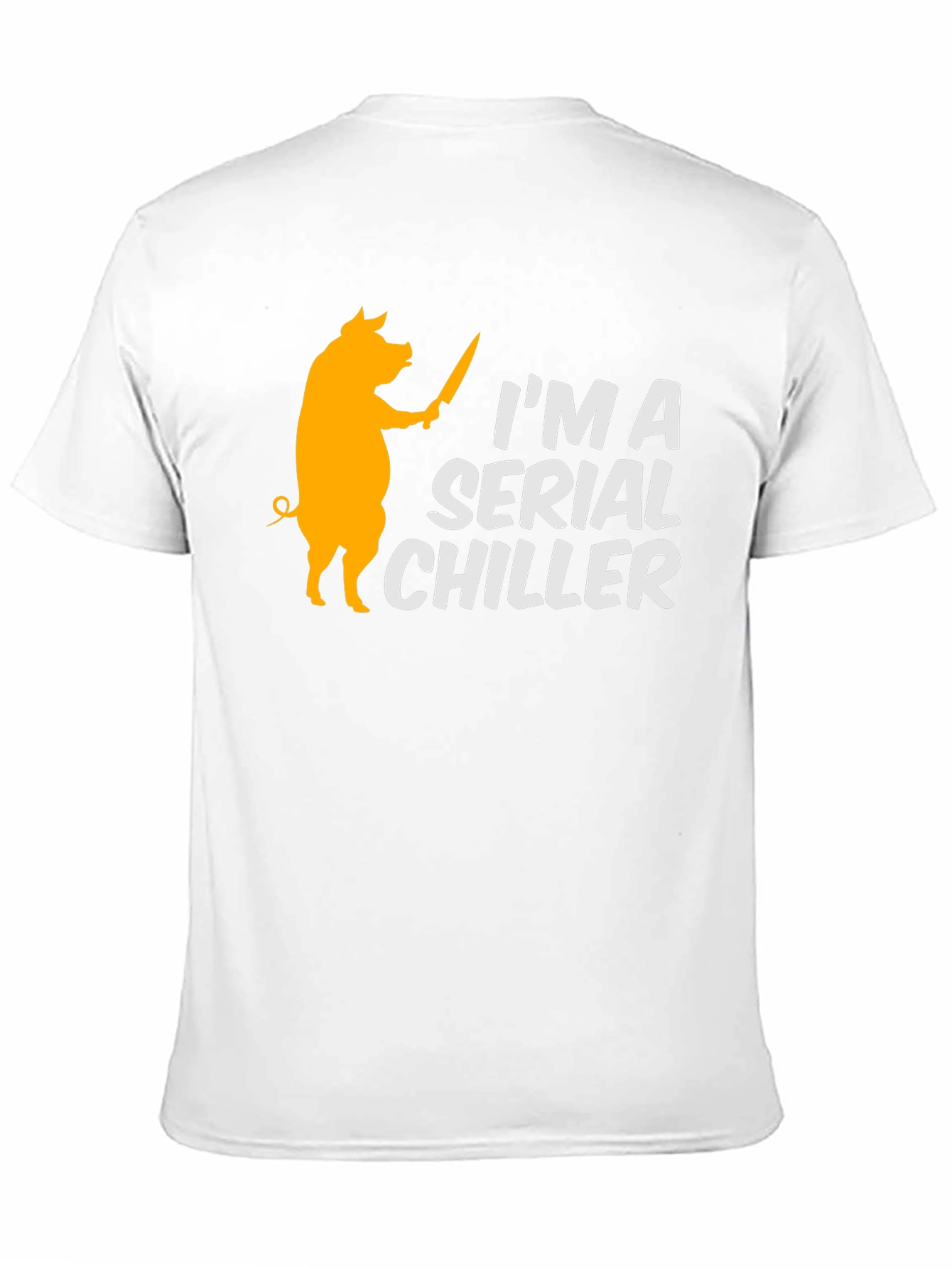 Serial Chiller Pig Graphic Tee - Funny BBQ Shirt