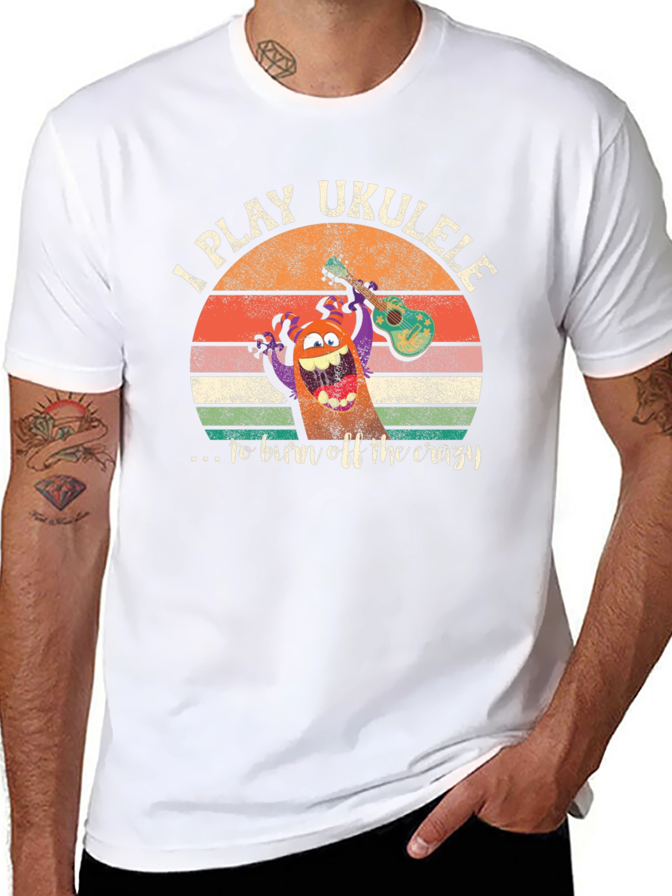 I Play Ukulele to Burn Off Crazy Graphic Tee