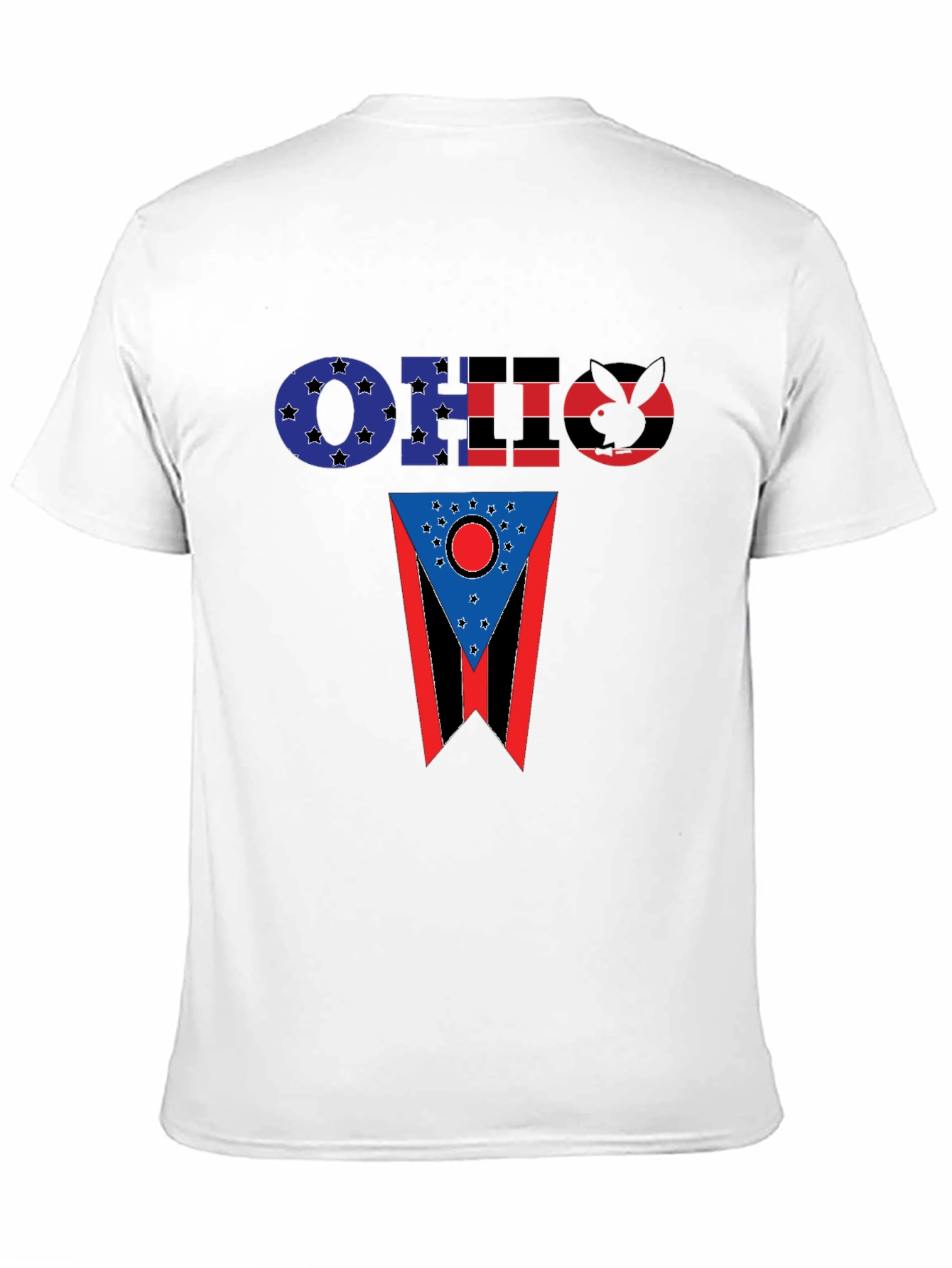 Ohio Flag Graphic Black T-Shirt