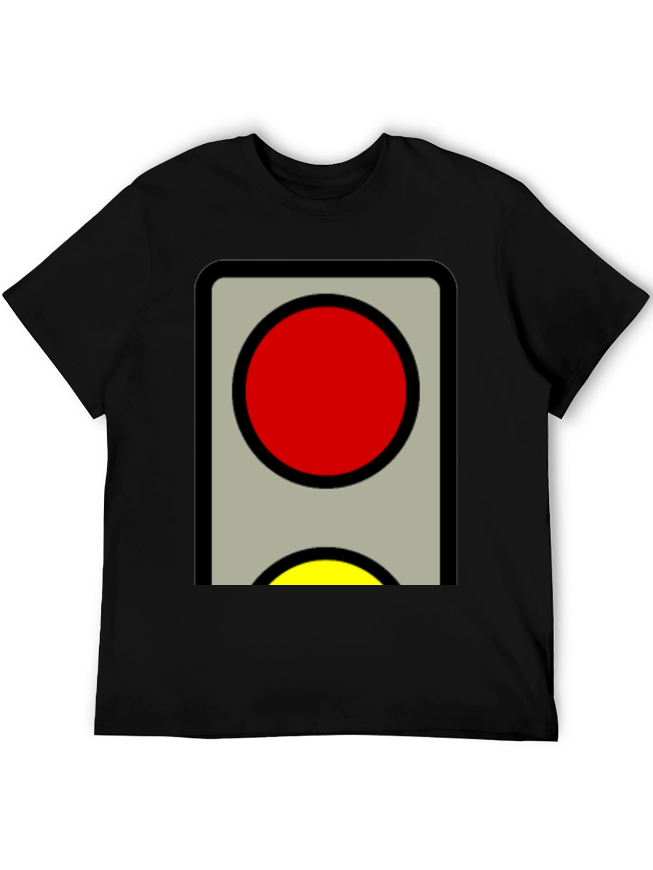 Red and Yellow Traffic Light Graphic Tee