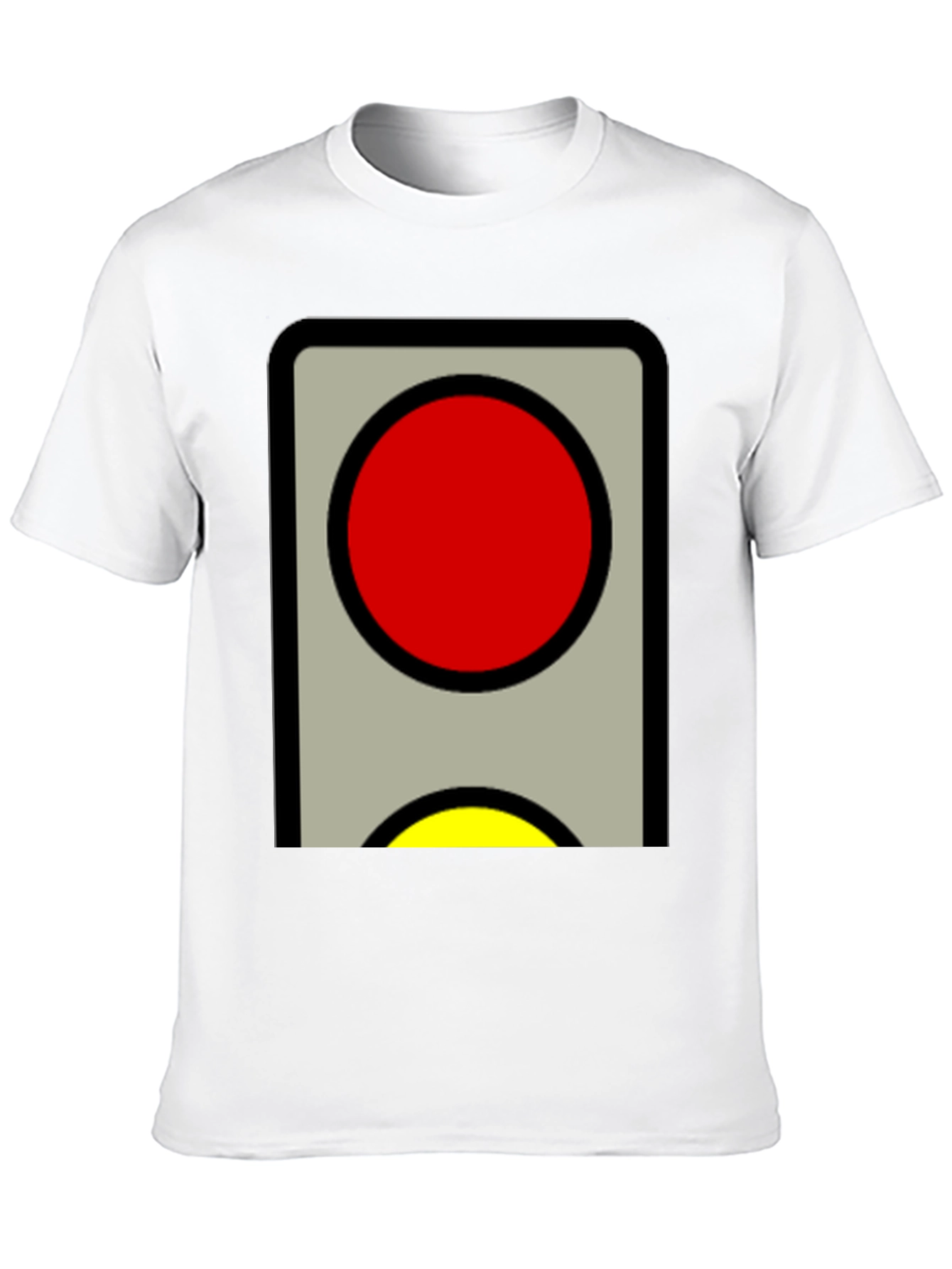 Red and Yellow Traffic Light Graphic Tee