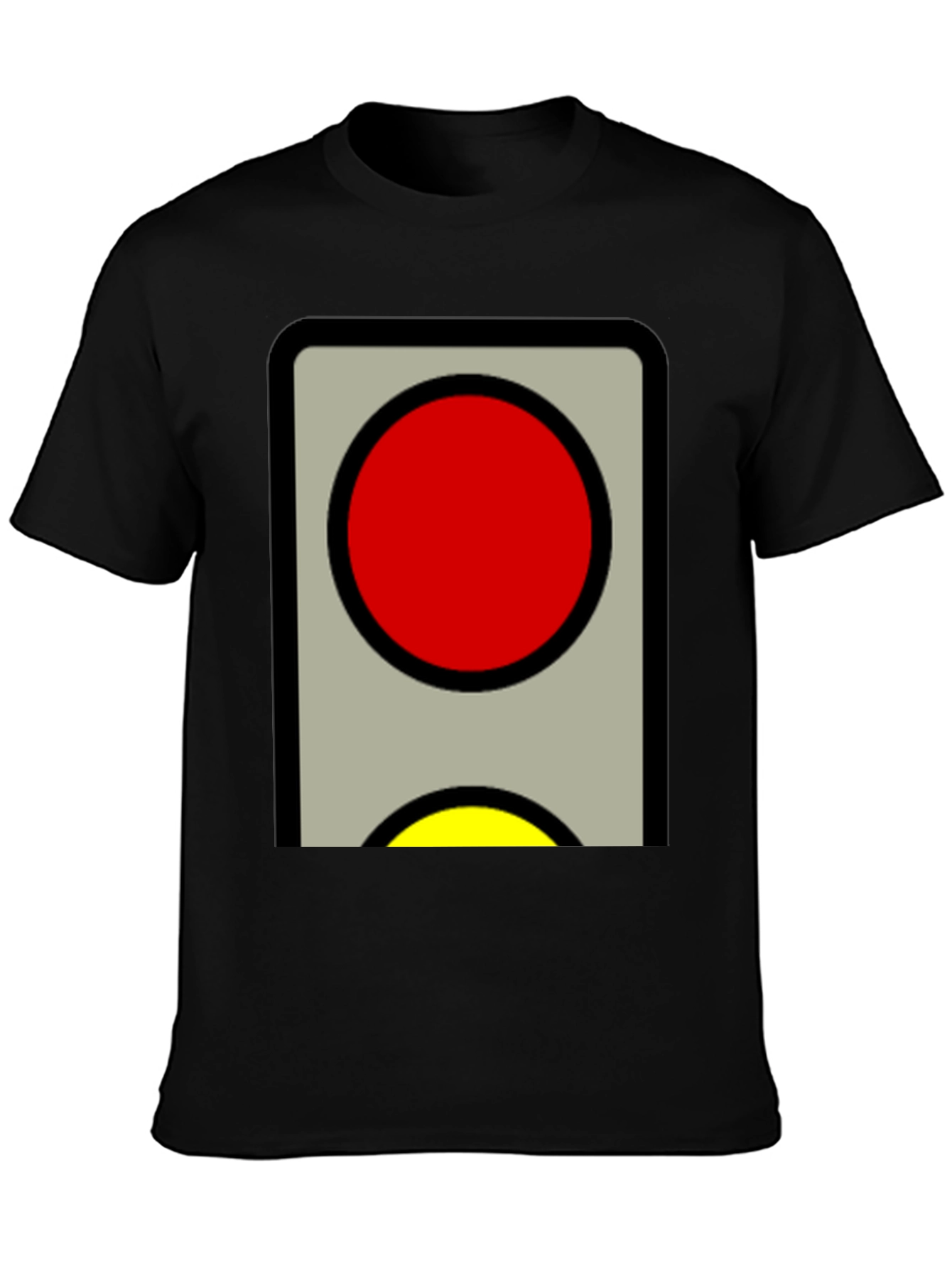 Red and Yellow Traffic Light Graphic Tee