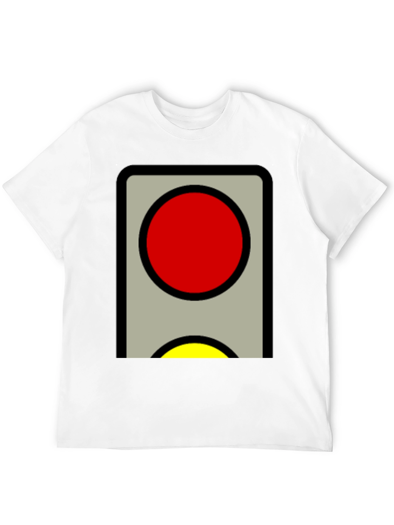 Red and Yellow Traffic Light Graphic Tee