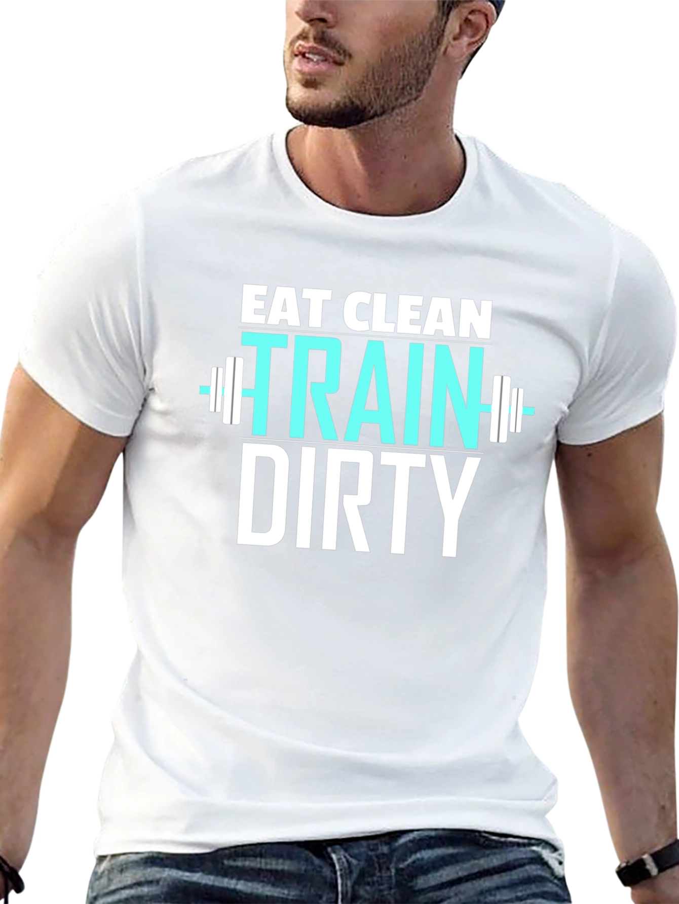 Eat Clean Train Dirty Graphic T-Shirt