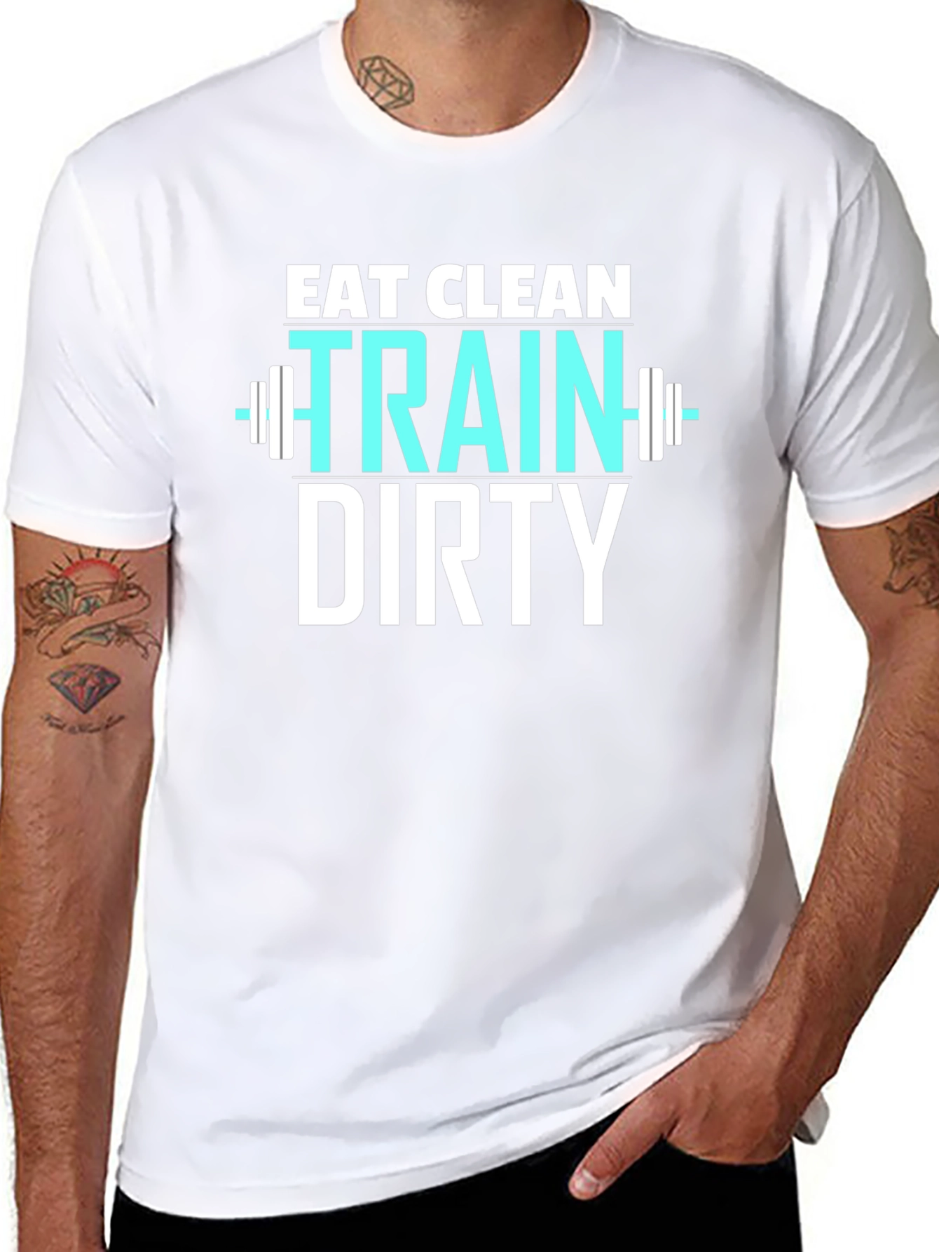 Eat Clean Train Dirty Graphic T-Shirt