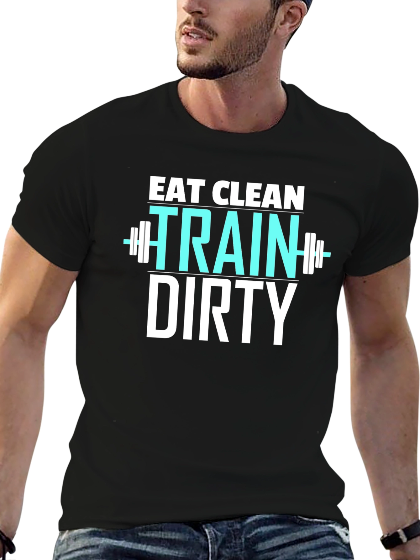 Eat Clean Train Dirty Graphic T-Shirt