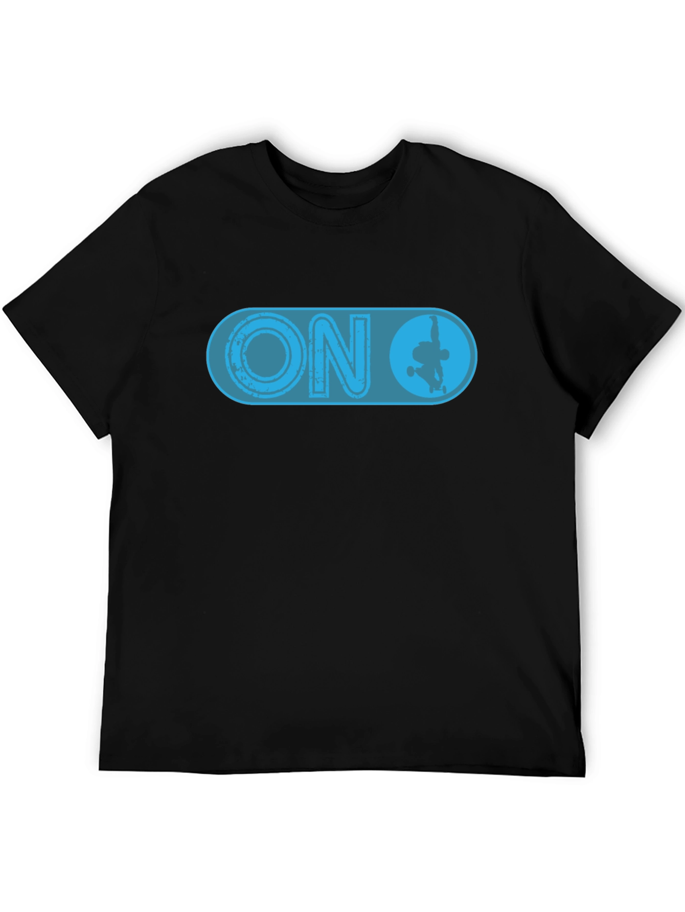 Skateboarding ON Switch Black T-Shirt
