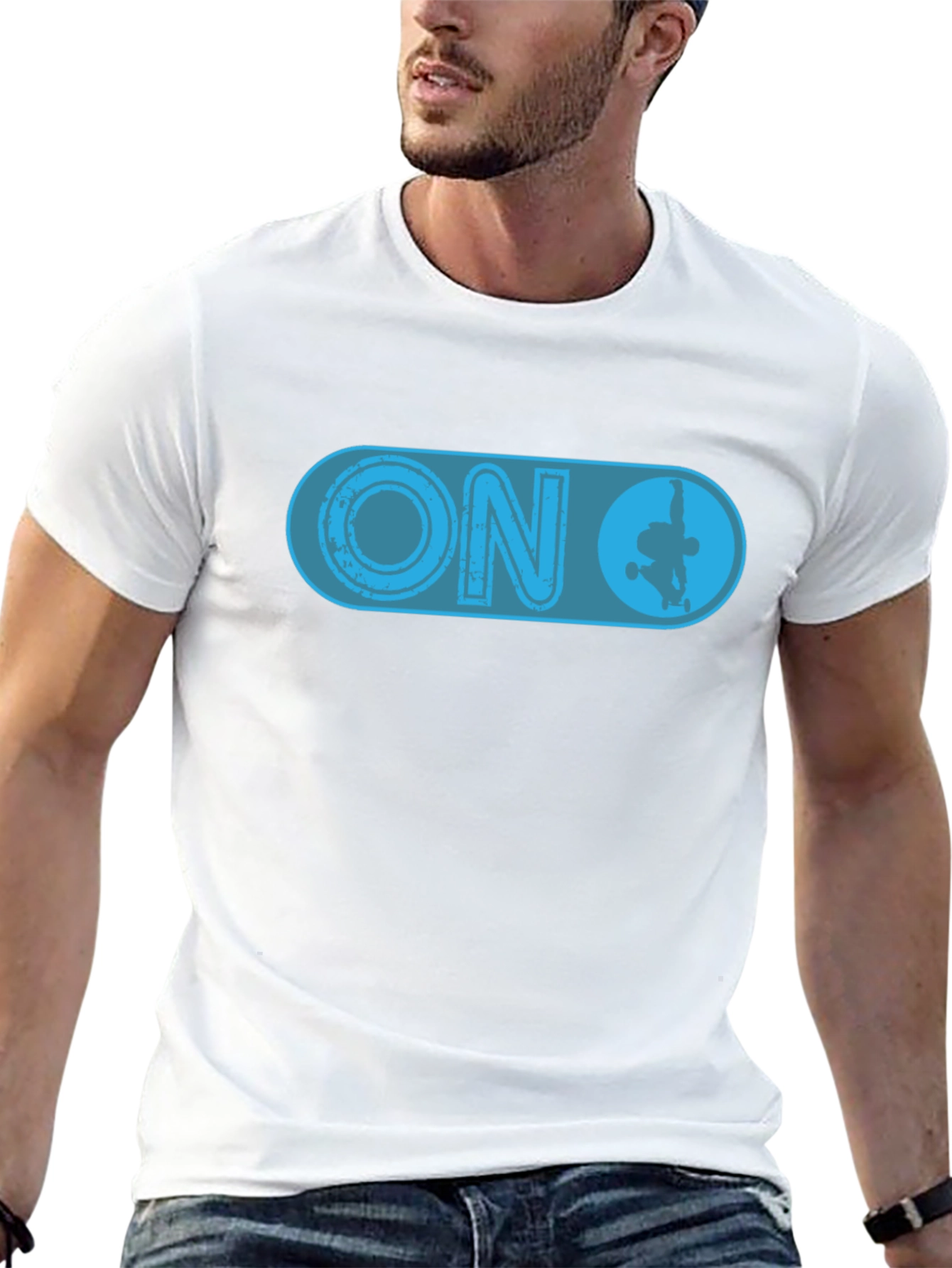 Skateboarding ON Switch Black T-Shirt