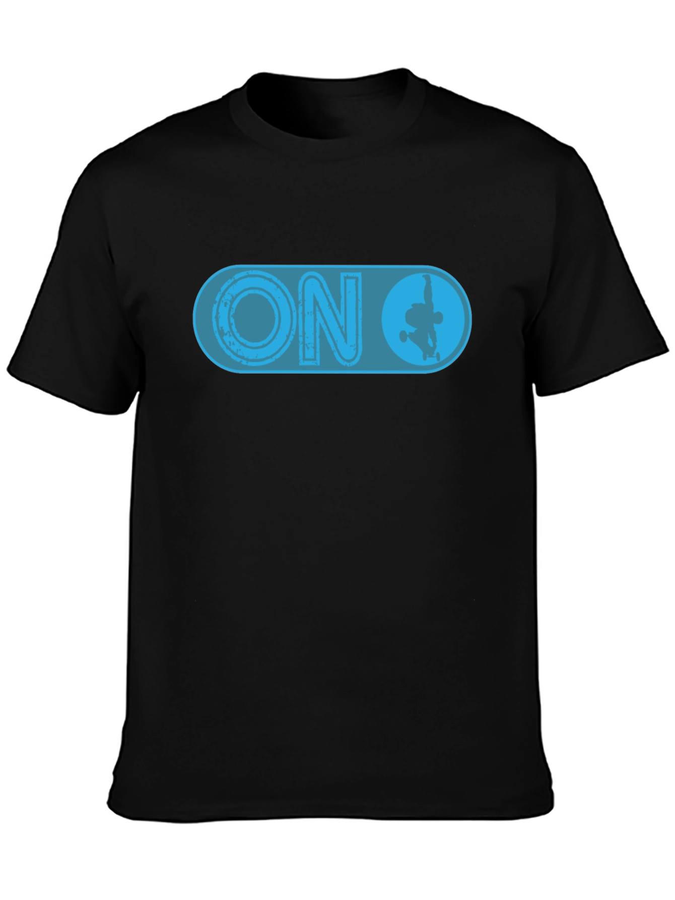 Skateboarding ON Switch Black T-Shirt