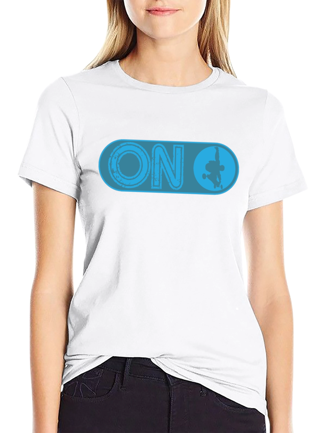 Skateboarding ON Switch Black T-Shirt